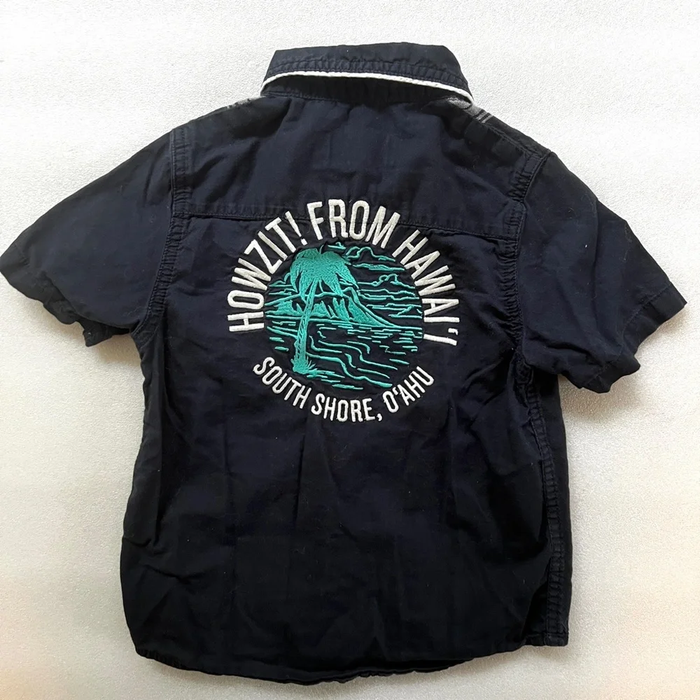 OshKosh Embroidered Hawaii Surfer Button Down